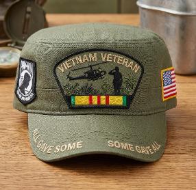 New Vietnam Veteran Boss Memorial Baseball Cap D Digital Printing Baseball Cap American Retro Cap