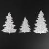 3pcs Die Cuts Christmas Tree DIY Cutting Template Decorative Embossing Solid Color Mini for Card Making for Scrapbooking