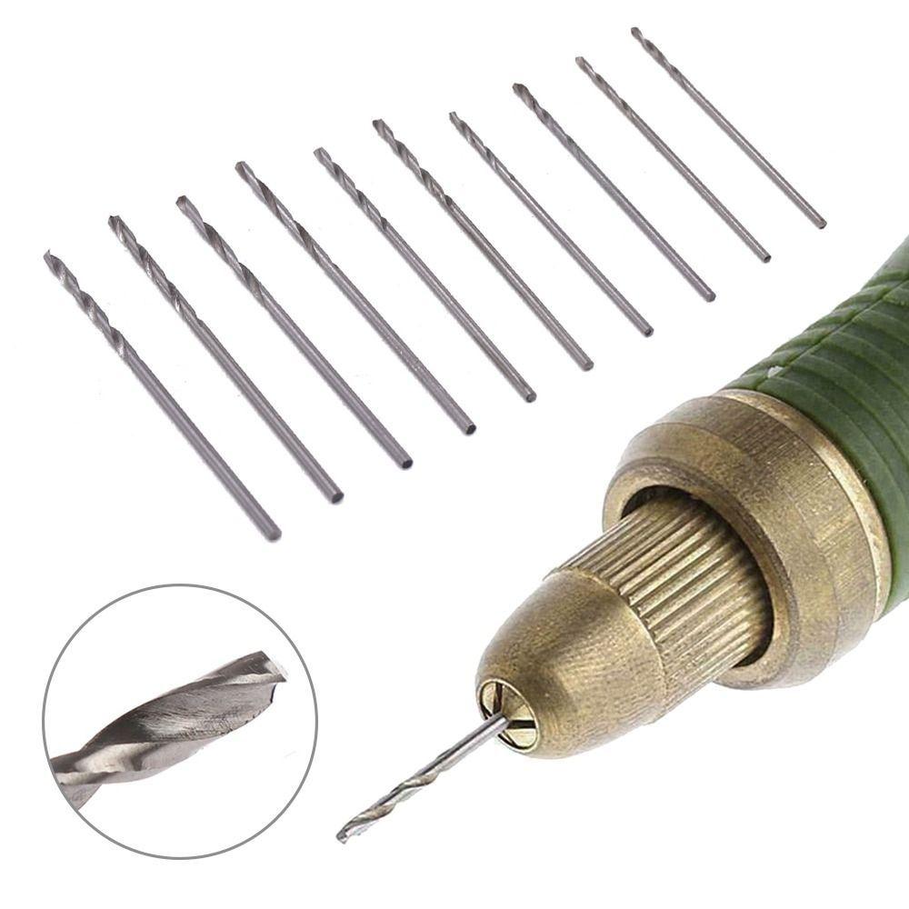 10Pcs Straight Shank Twist Drill Bits Multifunctional Engraving Drill Bits Practical HSS Drill Bit High Quality Punch Tools