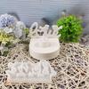 Lovebird Silicone Resin Mold Tealight Candle Holders Resin Mold Decorative Candlestick Mold for Diys Crafts Centerpieces