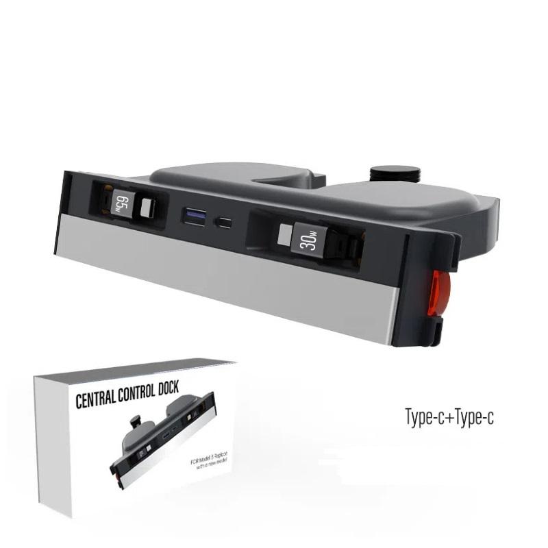 

Для Tesla Model Y Juniper 2025 Висувний USB-хаб центральної консолі Модель 3 Highland Зарядний пристрій для телефону Док-станція для швидкої зарядки