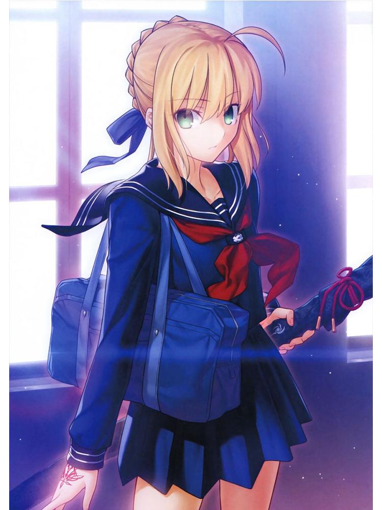 Fate Stay Night Giappone Anime Film Poster Kawaii Tela Pittura Immagine Della Parete Per I Bambini Soggiorno Decorazione Della Casa