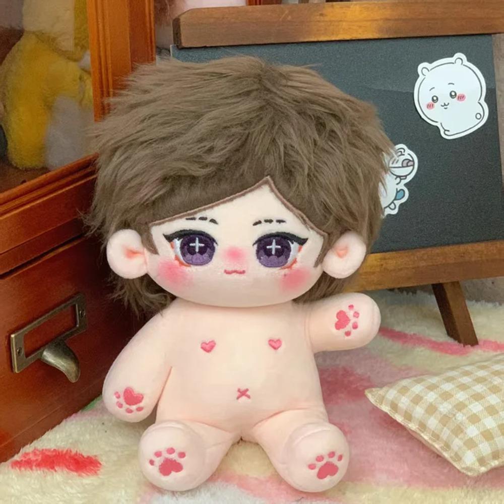 20cm Cute Idol Cotton Star Dolls Fifth Personality Boy Doll Cute Stuffed Baby Plushi Doll Can Change Clothe Fans Collection Gift