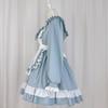 Maid Gothic Sailor Cosplay Ruffled Lolita Long Sleeve Costume Neat and Perfect for Cafes and Amusement Parks Size [ShouKi Manufacturing] Outfit,