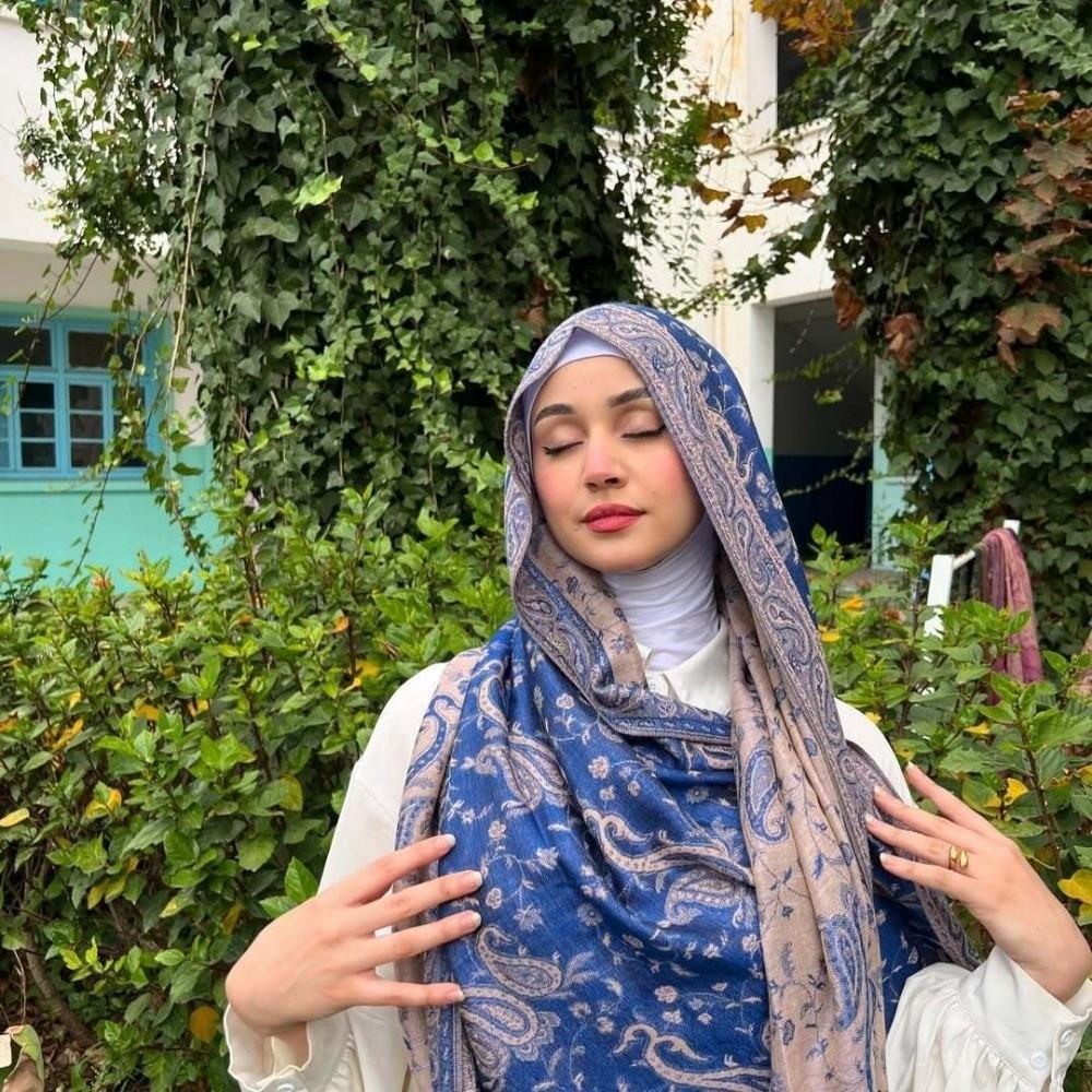 Tassels Sunscreen Shawl Ethnic Style Cashmere Scarf Retro Paisley Shawl  Women