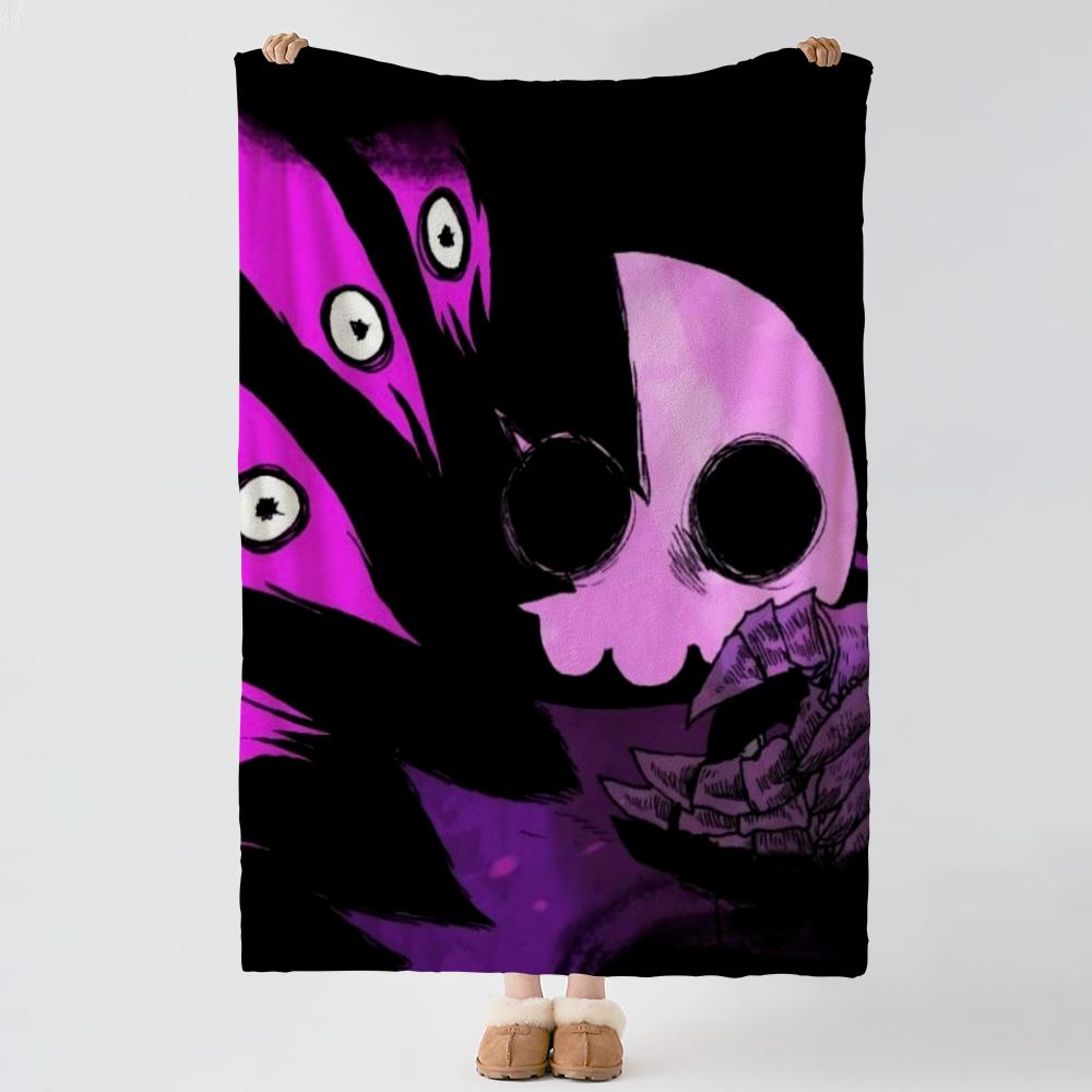 Game S-Skul The Hero Slayer-R Throw Thick Comfort Flannel Quilt, Multi-scene Use Indoor Outdoor Daily Nap