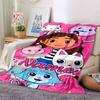 Customiz Name Personality Gabby's Dollhouse Blanket Soft &Warm Sofa Office Bed Travel Lunch Break Blanket, Gift Suitable All Seasons