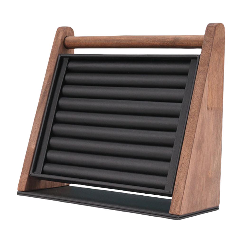 Multifunctional Wood Jewelry Display Stand Eye Catching Brooch Displaying Holder Perfect for Rings Earrings and Bangles