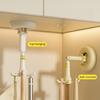 Zuignap Haken 360-graden Draaibare Wandmontage Organizer met 6 Haken Geen Boren Ophangrek voor Keuken Badkamer Commode Kookgerei Sleutels