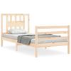 VidaXL Bed Frame with Headboard 90x200 Cm Solid Wood 3194556
