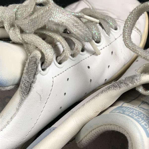 Adidas Stan Smith Low Cut Leather Sneakers 5.5 23.5 White men(USED)