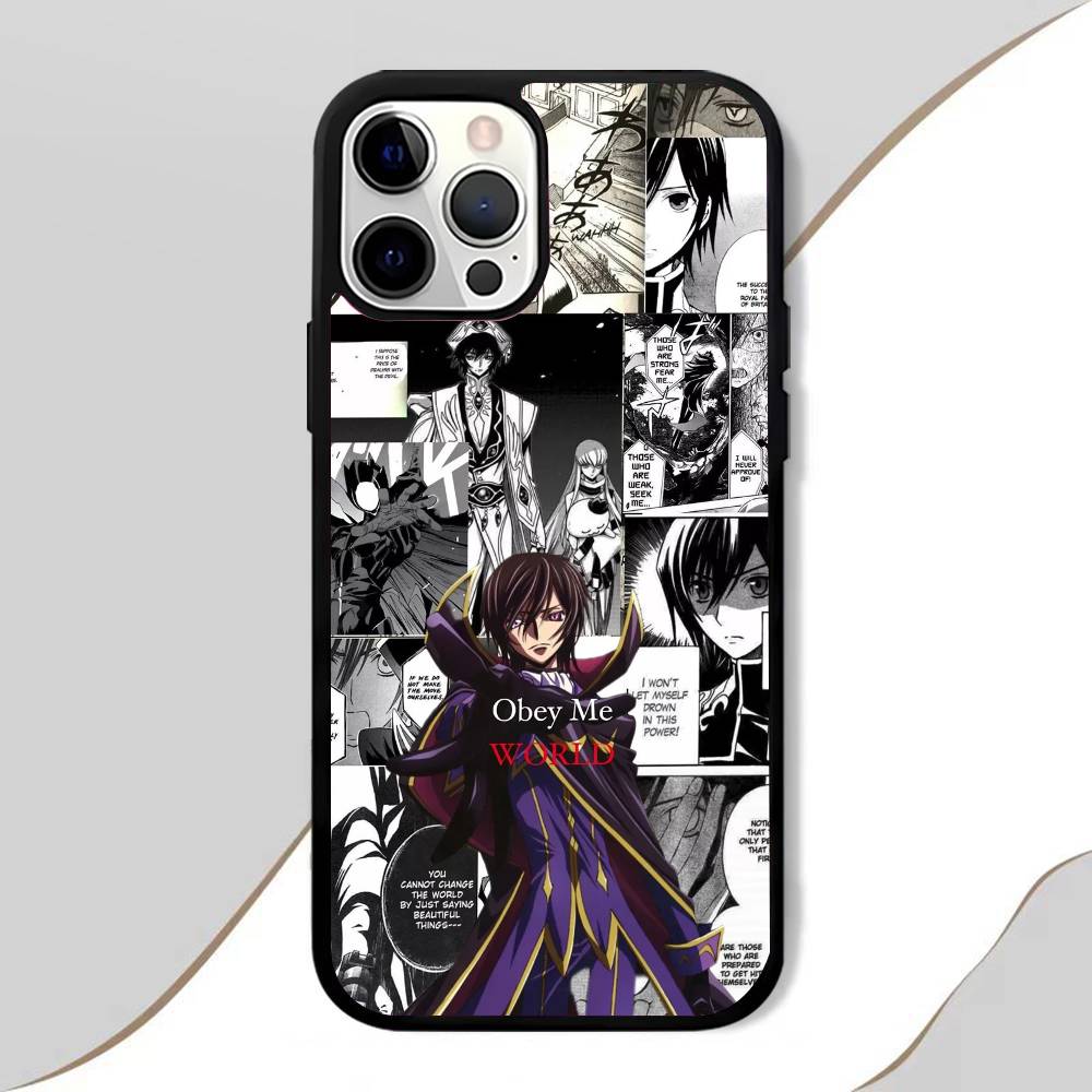 Anime C-Code Geass Phone Case Mobile Suitable For Apple 17 Air 16 PRO MAX 15 14 13 12 11 Patch Black Hard Shell