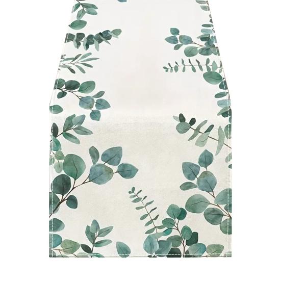 Jarní květinový běhoun s kvetoucími květinami, stolní prádlo, tulipán, pratelný ubrus pro domácí, farmářské, večeře, dekorace