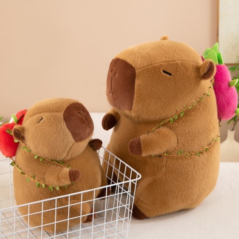 Simulation Capybara Plush Doll Cartoon Capibara Fluffty Doll Capybara Plush Toy Home Decor