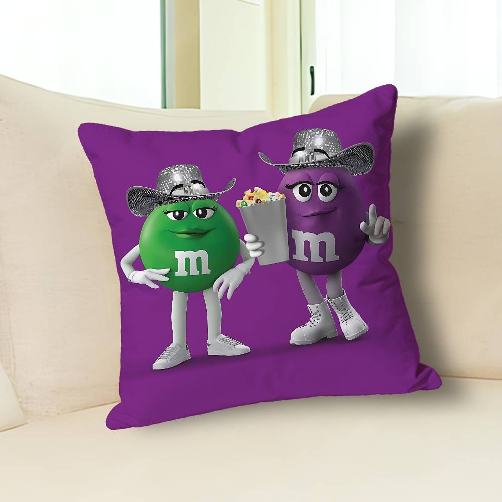 M-M-Ms-S C-Chocolates-S Various Sizes Square Pillow Case For Car Home Bedchamber Decor Custom Valentine gift