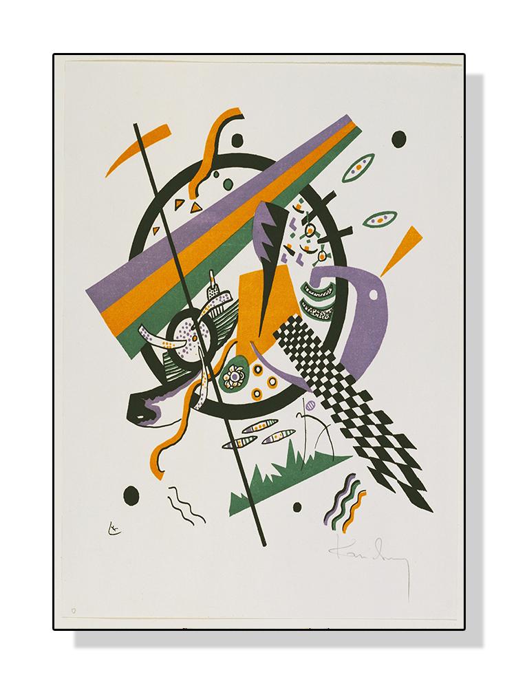 Wassily Kandinsky Geometriska konstverk Affischer Dukmålning Abstrakta reproduktioner Väggkonstbild för vardagsrum Heminredning