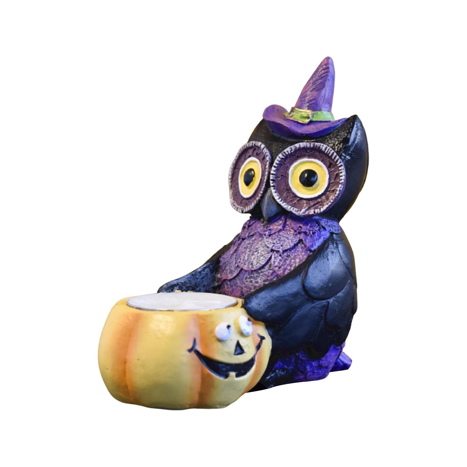 

Сова Ремесла из смолы Украшения Креативные Хэллоуин Пасха Тыква Декорации One Size