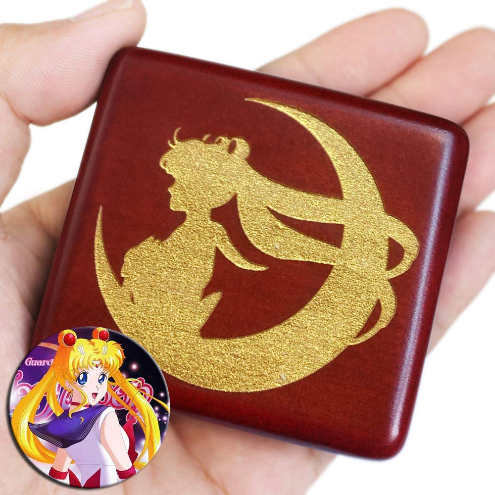 Sinzyo Hudební skříňka Dřevěná Pretty Guardian Sailor Moon Hudební skříňka Skvělá pro nebo jako dárek k výzdobě vašeho pokoje výročí, narozeniny, oslavy,