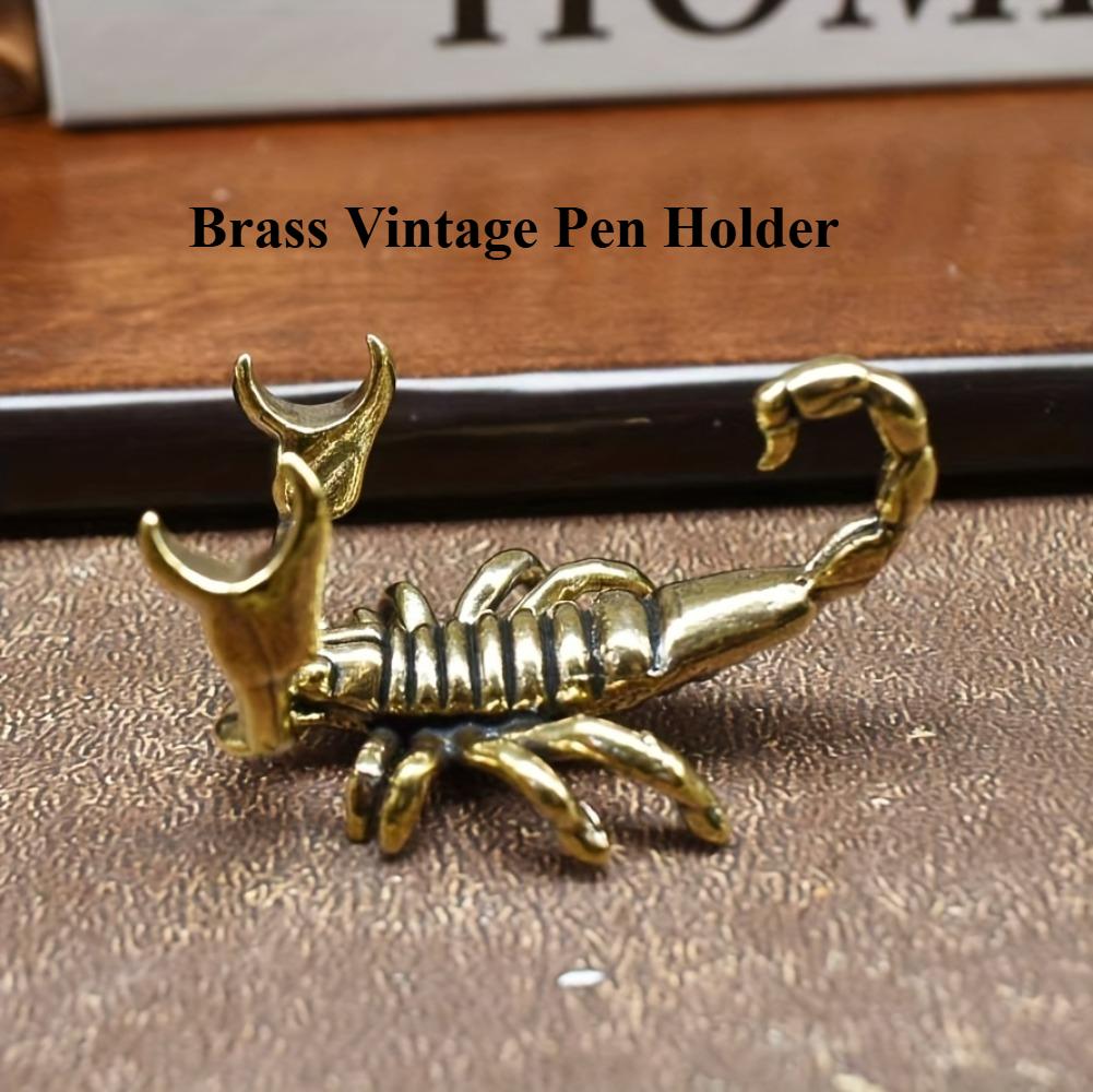 1PCS Golden Scorpion Brass Figurine, Home Sculpture Decoration, Animal Figurine, Desktop Ornament.