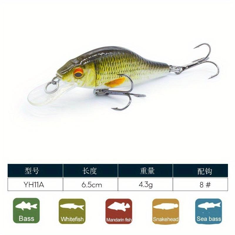 1db Mini műcsali 4g kövér csali bionikus műcsali lebegő víz Mino kemény csali műanyag horgászkellék kemény csali horgászkellék csali