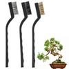 6PCS Metal and Plastic Construction Industrial Wire Brushes Curved Rust Remover Brush  Bonsai Brush