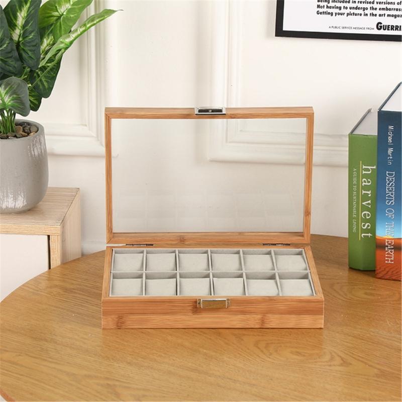 Wood Watch Case Watch Storage Box Stylish Watch Container Practical Watch Holder Watch Organizer Wood Material for Watch