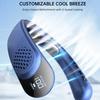 Portable Neck Fan, 4 Turbo Neck Fan, 4000 mAh Battery Operated, USB Rechargeable Personal Fan, 3 Speeds, 360° Cooling Airflow