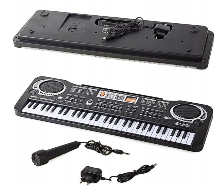 Keyboard for children, electric piano for children, microphone, 61 keys