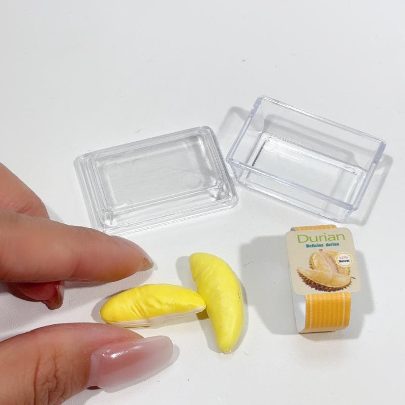 1 Kolekcja Akcesoria dla Lalek Zabawki Najnowsze Miniaturowe Jedzenie do Domku dla Lalek 1/6 Warzywa Owocowe Supermarket Z Wyraźnym Bo