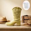 Boot Shape Casting Form for Epoxy Art and Gypsum Display Work, Western Relief Single Cavity Tool for Handmade Shelf Presentation and Table Styling