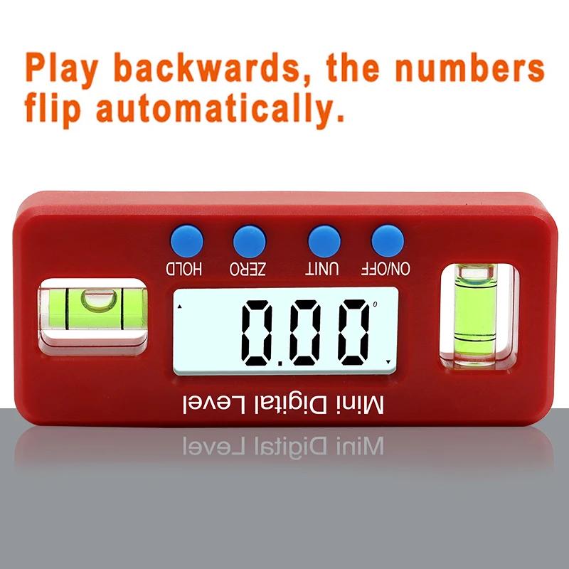 100mm Precision Digital Protractor Angle Finder Inclinometer Electronic Level Box with Magnetics Angle Measuring Carpenter Tool