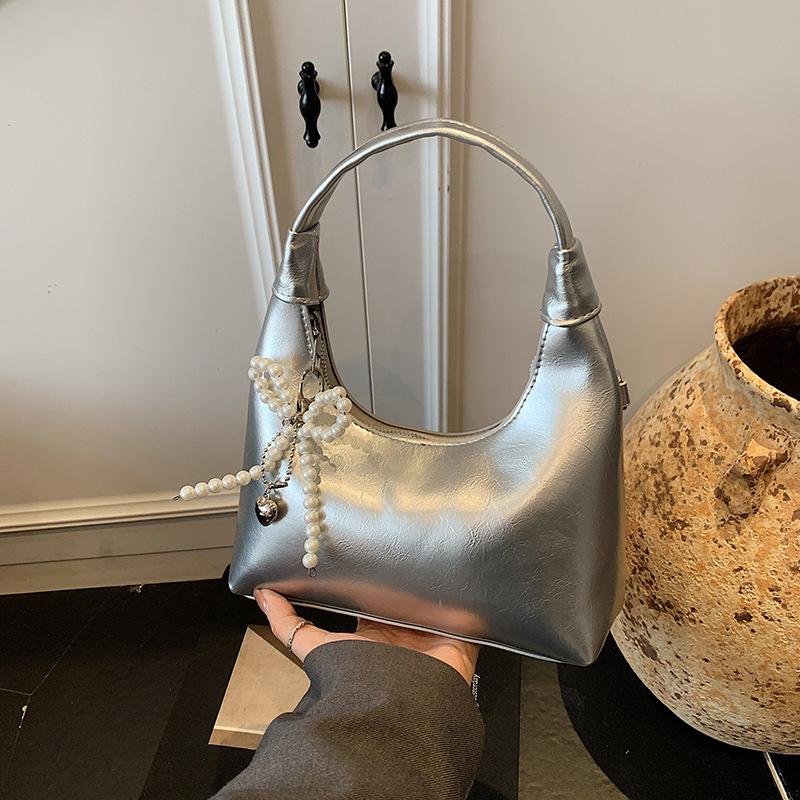 Western Style Bow Carrying Small Handbag for Women, New Korean Versi Crossbody Bag, Fashiable Commuting Shoulder Bags