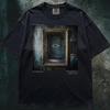 Dark Eye Mirror Graphic Tee, Surreal Gothic Academia Comfort Colors Shirt, Archive Fragment 012