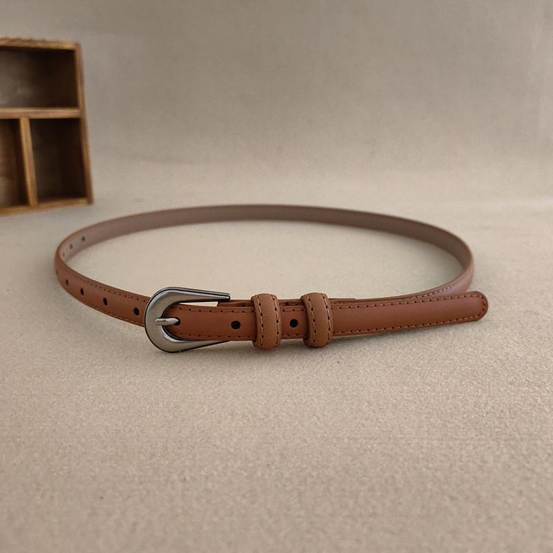 Minimalist Style Womens Waist Belt Metal Buckle Dress Suit Belt Shapewear