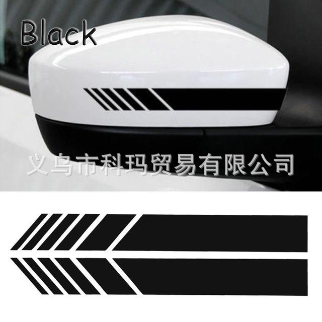 2pc Rear View Mirror Car Sticker,Car Accessories 5 Color Reflective Sticker For E90 E46 E92 E87 G20 Exterior Accessories