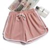 Pantaloni scurți sport de trei minute pentru femei, largi, de vară, pentru acasă, versiune coreeană, de purtat casual, cu talie înaltă, subțiri, pantaloni de pijama, se asortează cu orice