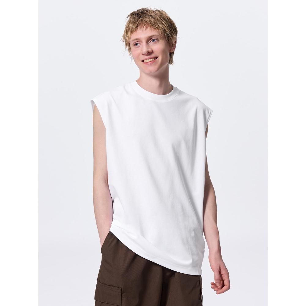 

GU by Uniqlo Футболка без рукавов Dry Punch 00 WHITE/XS