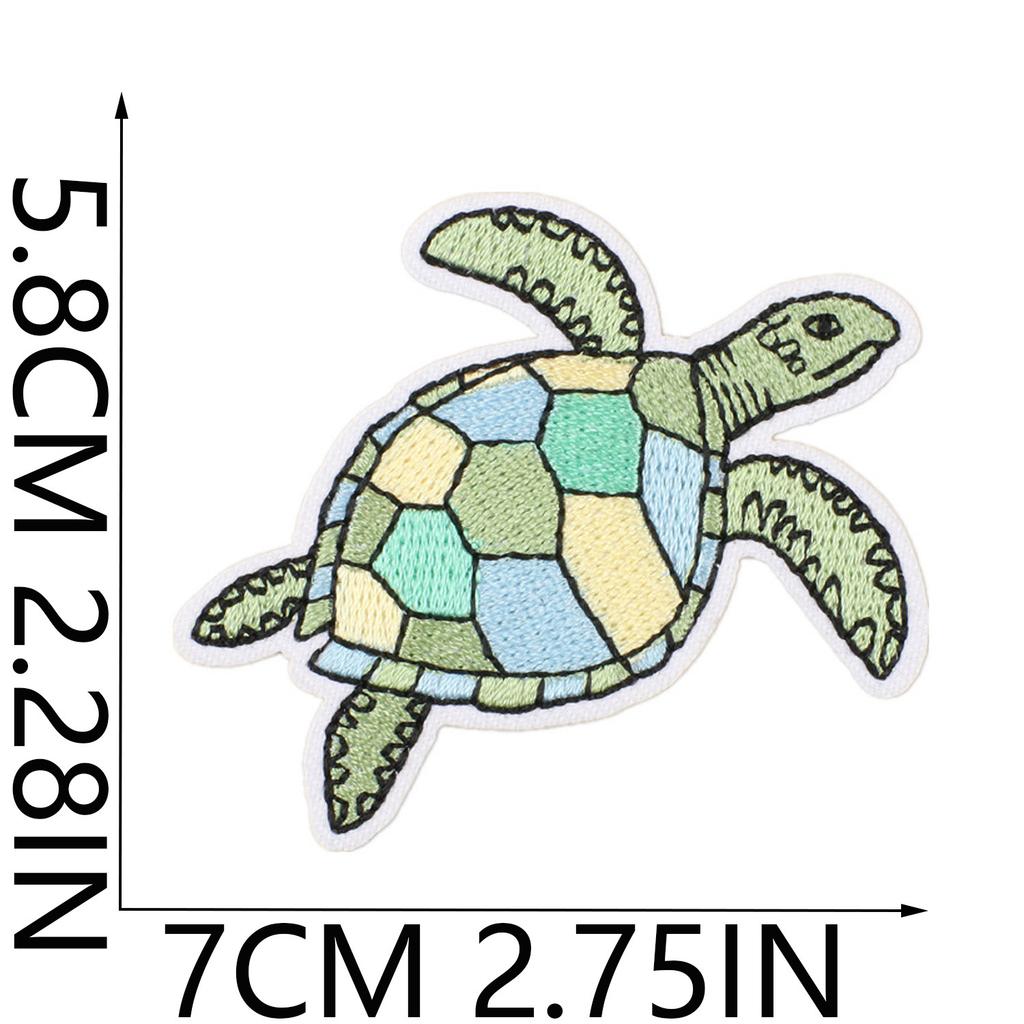 Summer Series Wave Embroidery Cloth Sticker Rainbow Cactus Computer Embroidery Label Cartoon Bus Patch Sticker