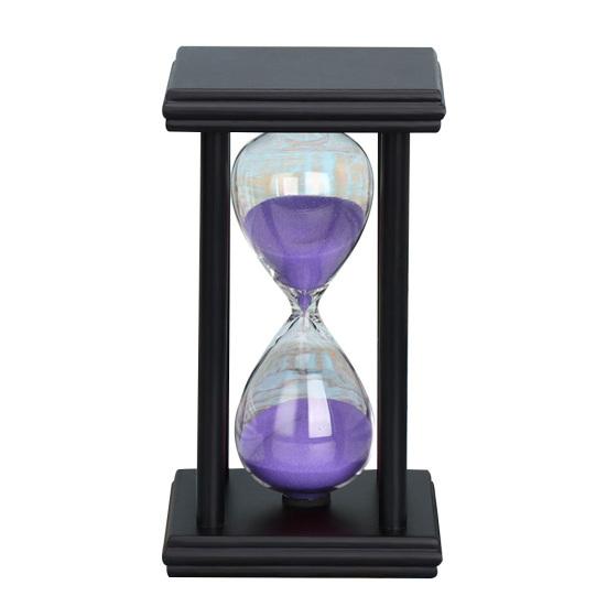 5/15/30min Wooden Sand Clock Sandglass Kitchen School Hourglass Timer Home Decor