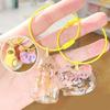 Textured Feline Hair Organiser Case Pendant Keychain Novelty Memorial Gift Box Accessory For Practical Gift Giving