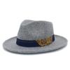 Autumn and Winter New British Style Wool Light Luxury Top Hat Women's Fashion Ethnic Style Jazz Hat Men's Retro Gentleman's Hat