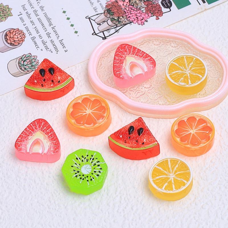 Fruit Slice Simulation Food Toy Handmade DIY Cream Glue Resin Jewelry Material Package