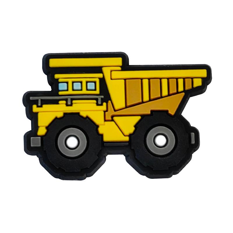 Excavator Construction Vehicle Shoe Decoration: PVC Soft Rubber Shoe Buckle & DIY Shoe Flowers