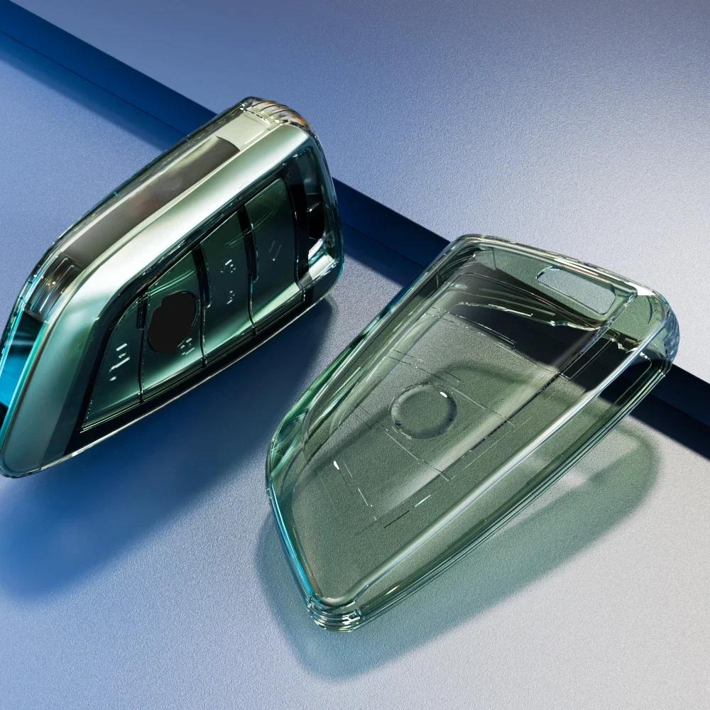 Car Key Case Cover Bag For Bmw F20 G20 G30 X1 X3 X4 X5 G05 X6 X7 G11 F15 F16 G01 G02 F48 Accessories Holder Shell Keychain