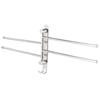 WallHanging Stainless Steel 180 Degrees  Rotating Towel Rack Hanger with 4 Rods for Bathroom Toilet