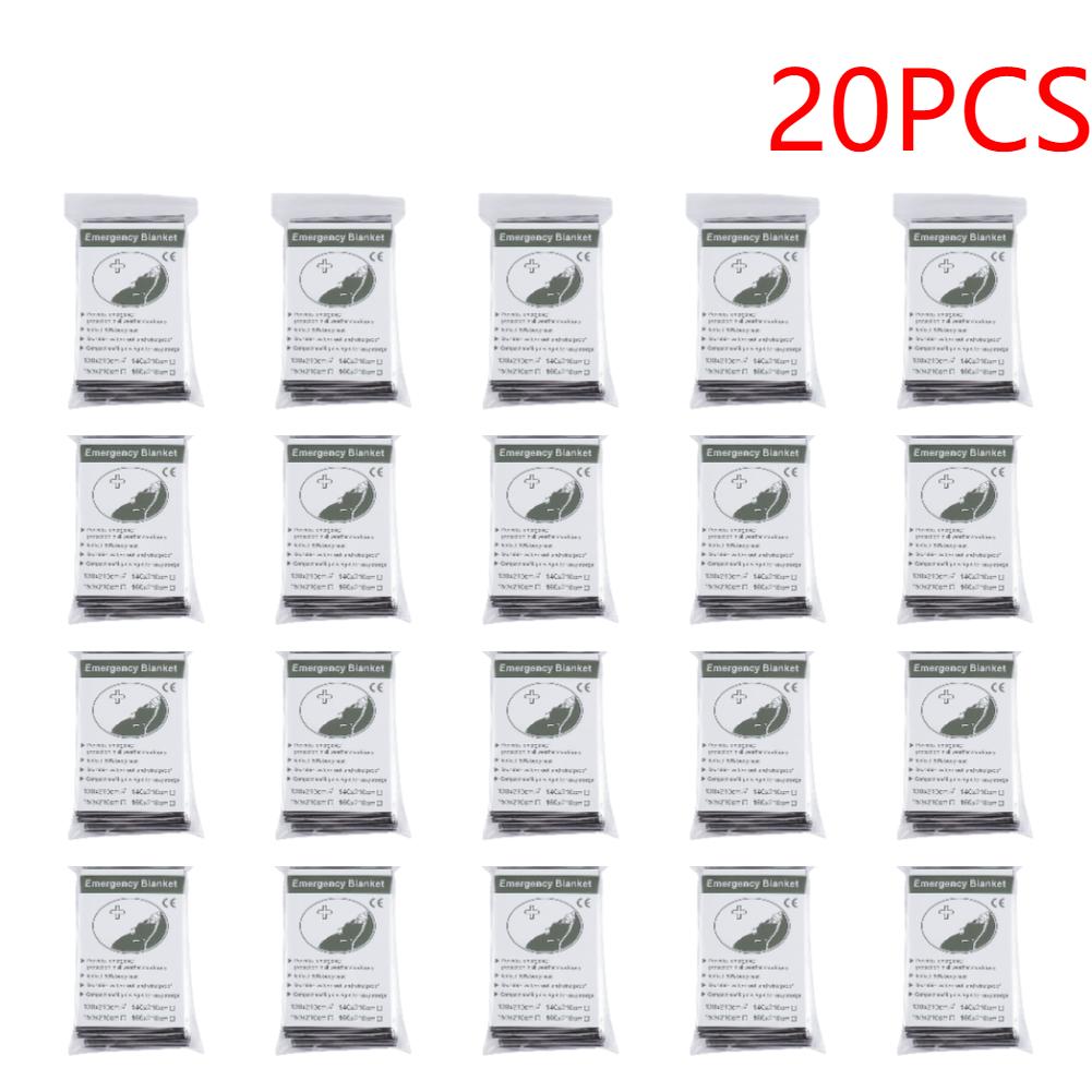 1-30PCS Emergency Blanket Outdoor Survive First Aid Military Rescue Kit Windproof Waterproof Foil Thermal Blanket for Camping