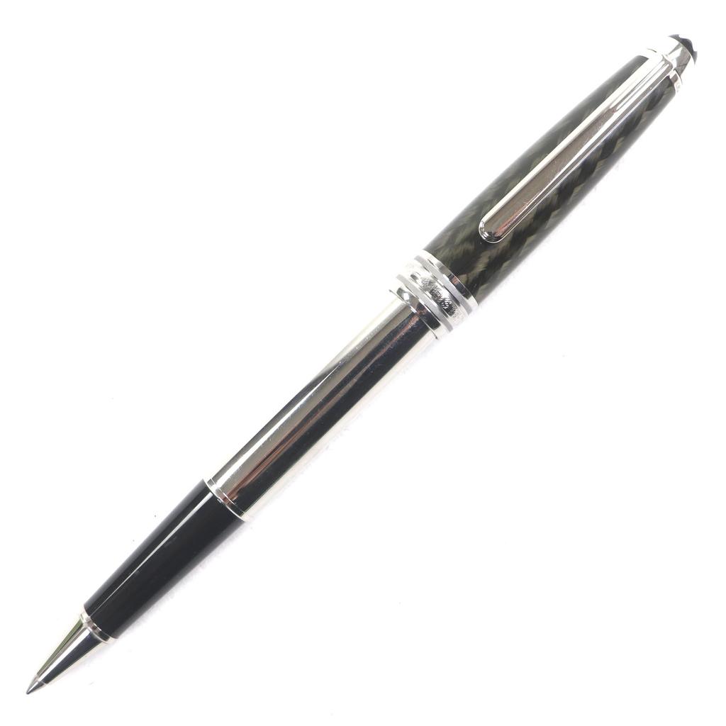 Great MONTBLANC Ballpoint pen Meisterstück Solitaire Carbon Steel Classic 163 Used