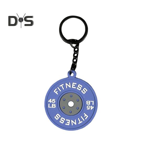 Přívěsek na klíče Fitness Přívěsek na klíče Guma Kov Přívěsek na posilování činka Přívěsek na klíče do posilovny Připomenutí dárku na cvičení