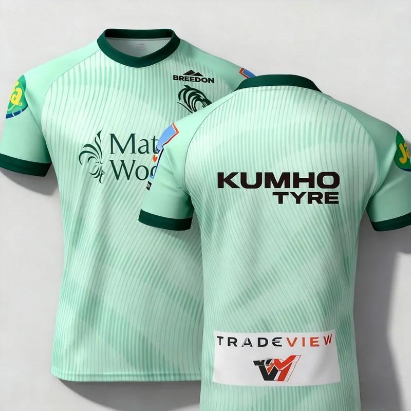 2026 England New Leicester Tigers Rugby Sports Jersey UK Mens British Rugby Casual Quick Drying Training Jersey Family Kids Tees 4XL