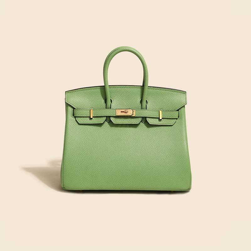 First Layer Cowhide Platinum Bag, High-end Fashion Temperament, Genuine Leather Women's Bag, Classic Versatile Handbag Tide